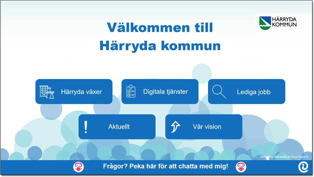Härryda kommun i Sverige med Procon Digital KommuneGuide